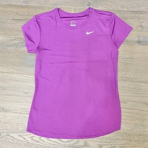 Nike Purple Dri-Fit V-neck Shirt Size Small